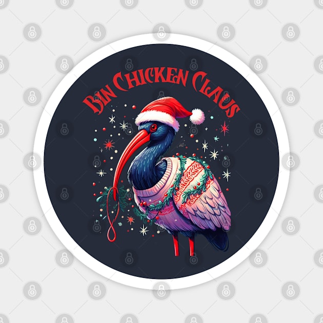 Bin Chicken Christmas Magnet by BukovskyART